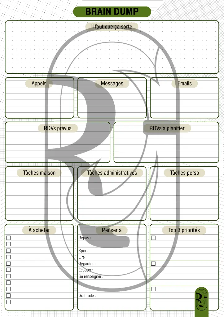 Brain Dump Perso SPECIMEN fr